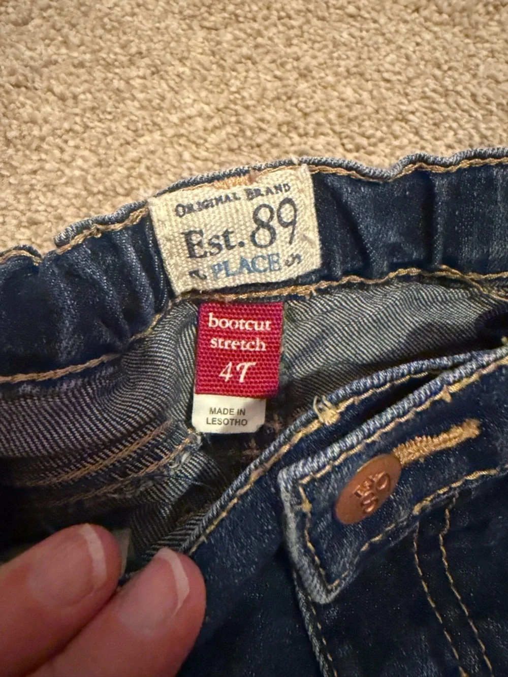 3 Pairs Girls Jeans Bundle Size 4T (Old Navy, Vigoss, Children’s Place)